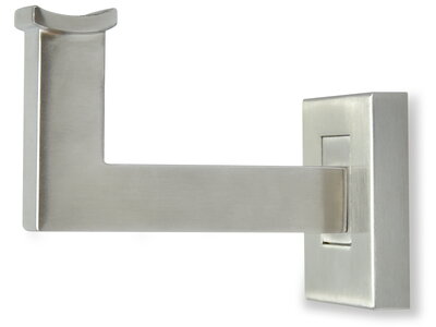 Handlaufhalter WH13, Edelstahl matt geschliffen, runde Auflage