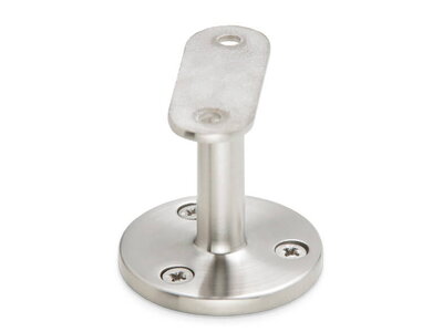 Handlaufhalter WH14 Edelstahl matt, geschliffen, gerade Auflage