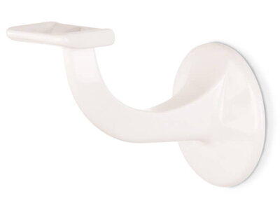 Handlaufhalter WH7 Weiß, gerade Auflage