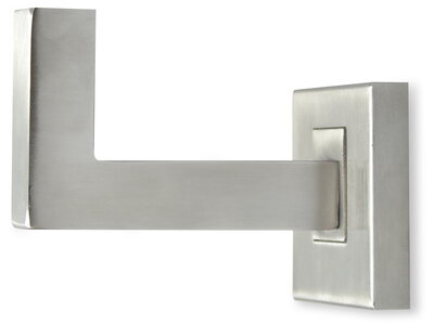 Handlaufhalter WH12, Edelstahl matt geschliffen, gerade Auflage