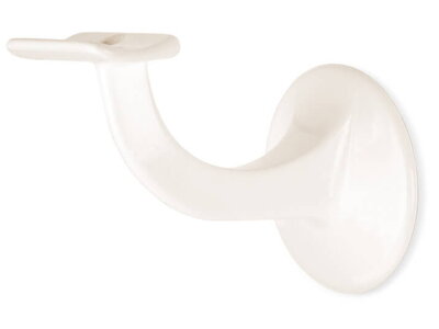 Handlaufhalter WH6 Weiß, runde Auflage