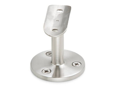 Handlaufhalter WH15 Edelstahl matt, geschliffen runde Auflage