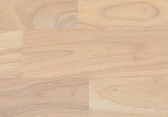 Oberflächenmuster der Holzart Hevea Mosaik, farbig geölt mit TBV Echtholz-Öl der Farbe V White