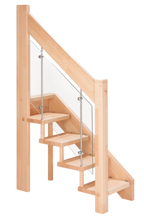 Musterabbildung Milano-Geländer Variante 3 mit Glasfüllung