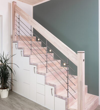 Mustertreppe im Treppenbau Voß Treppenstudio