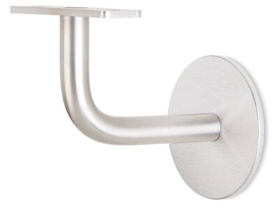 Handlaufhalter WH10 Edelstahl matt, geschliffen, gerade Auflage